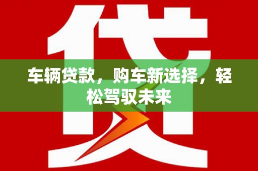 盐池车辆贷款，购车新选择，轻松驾驭未来