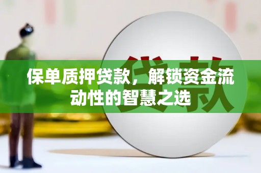 盐池保单质押贷款，解锁资金流动性的智慧之选