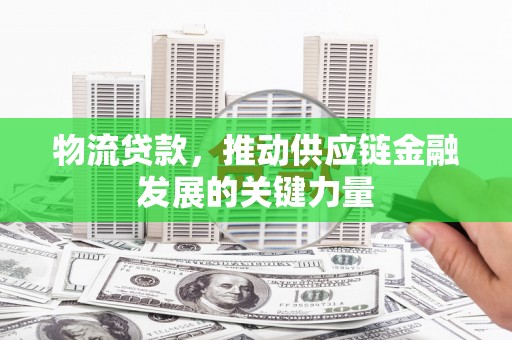 盐池物流贷款，推动供应链金融发展的关键力量
