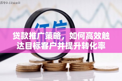 盐池贷款推广策略，如何高效触达目标客户并提升转化率