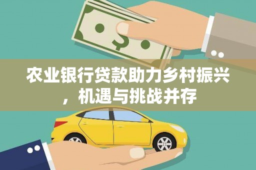盐池农业银行贷款助力乡村振兴，机遇与挑战并存