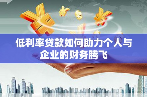盐池低利率贷款如何助力个人与企业的财务腾飞