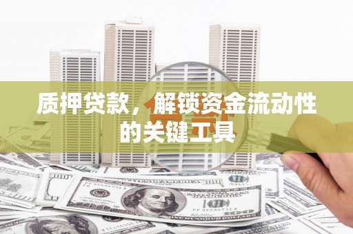 盐池质押贷款，解锁资金流动性的关键工具