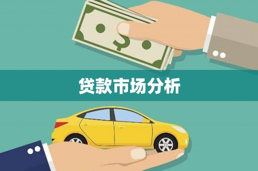 盐池贷款市场分析