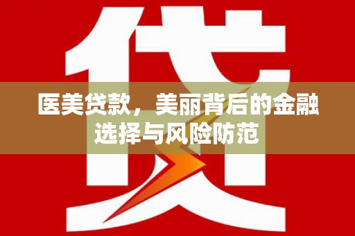 盐池医美贷款，美丽背后的金融选择与风险防范